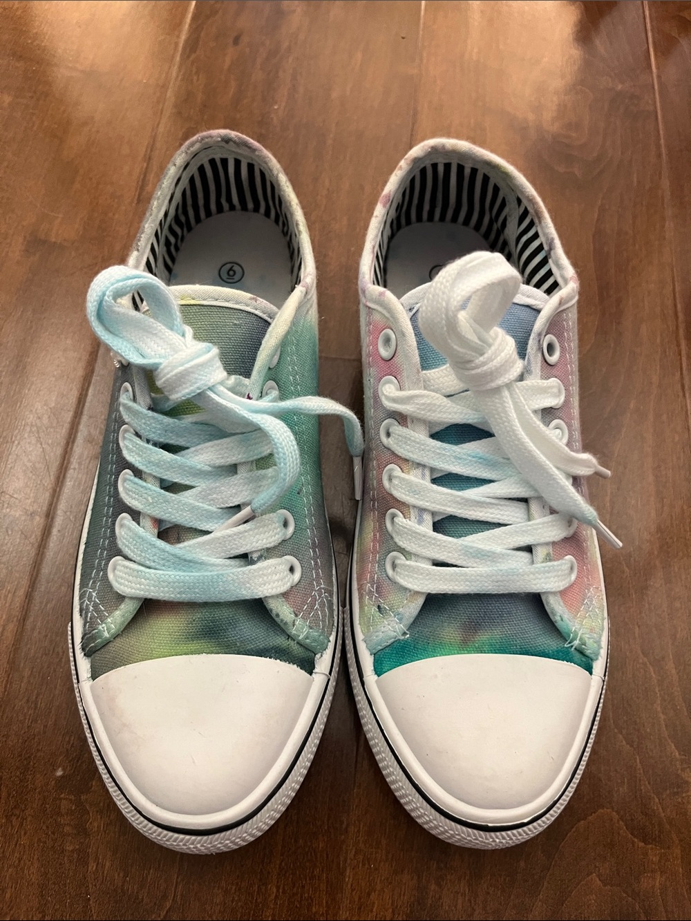 Colorful Pastel Ombre Canvas Sneakers